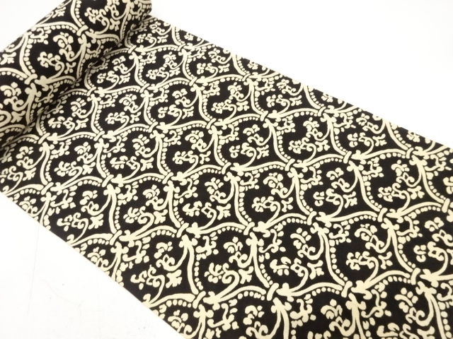 アンティーク　花更紗模様　着尺反物